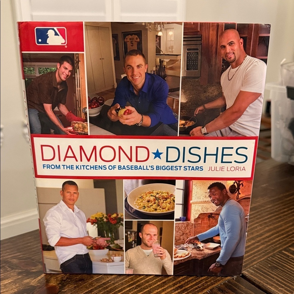 Diamond Dishes Cookbook by Julie Loria - Blue and Red Cover